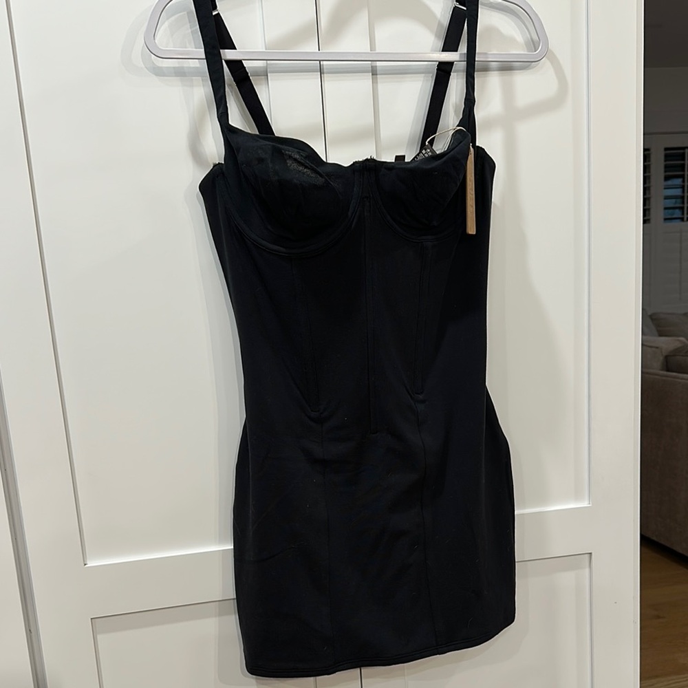SKIMS Black Mini Dress